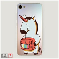 Силиконовый чехол "Единорог и телевизор" на Meizu U10 / Мейзу У10 Case Place