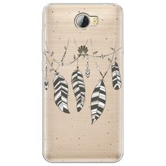 Силиконовый чехол "Гирлянда из перьев 3" на Huawei Y5 II / Хуавей Y5 II Case Place