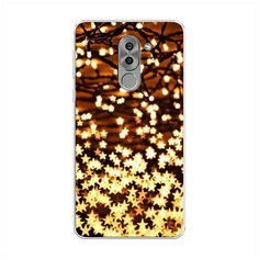 Силиконовый чехол "Новогодняя гирлянда" на Honor 6X / Хонор 6Х Case Place