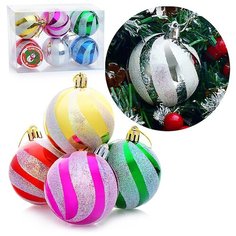 Набор шаров S0158 (6см) цветные, в коробке Снеговичок