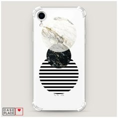 Чехол силиконовый Противоударный iPhone XR (10R) Пирамида из кругов Case Place