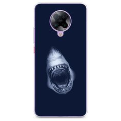 Силиконовый чехол "Пасть акулы" на Xiaomi Poco F2 Pro / Сяоми Поко Ф2 Про Case Place