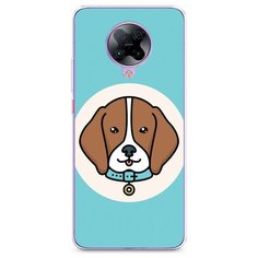 Силиконовый чехол "Собака в ошейнике" на Xiaomi Poco F2 Pro / Сяоми Поко Ф2 Про Case Place