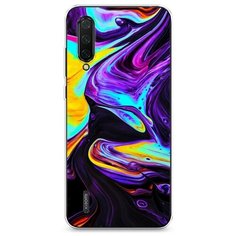 Силиконовый чехол "Фиолетовый флюид арт" на Xiaomi Mi A3 Lite / Сяоми Ми А3 Лайт Case Place