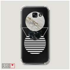 Чехол силиконовый Противоударный Samsung Galaxy A5 2017 Пирамида из кругов Case Place