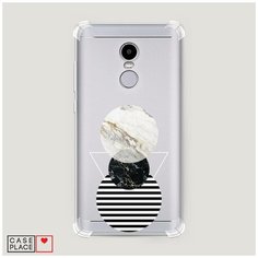 Чехол силиконовый Противоударный Xiaomi Redmi Note 4X Пирамида из кругов Case Place