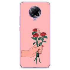 Силиконовый чехол "Розы и нож" на Xiaomi Poco F2 Pro / Сяоми Поко Ф2 Про Case Place