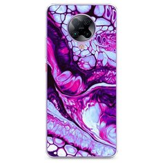 Силиконовый чехол "Розовый флюид арт" на Xiaomi Poco F2 Pro / Сяоми Поко Ф2 Про Case Place