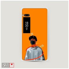 Силиконовый чехол "В маске 1" на Meizu Pro 7 / Мейзу Про 7 Case Place