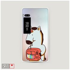 Силиконовый чехол "Единорог и телевизор" на Meizu Pro 7 / Мейзу Про 7 Case Place