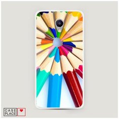 Силиконовый чехол "Цветные карандаши" на Meizu M5 Note / Мейзу М5 Нот Case Place