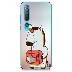 Силиконовый чехол "Единорог и телевизор" на Xiaomi Mi 10 / Сяоми Ми 10 Case Place