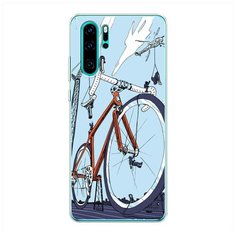 Силиконовый чехол "Хобби велосипед 10" на Huawei P30 Pro / Хуавей П30 Про Case Place