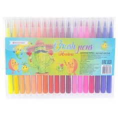 Фломастеры 36цв с мягкой кистью Darvish