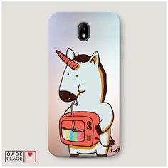 Чехол Пластиковый Samsung Galaxy J5 2017 Единорог и телевизор Case Place