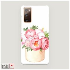 Чехол Пластиковый Samsung Galaxy S20 FE Коробка с пионами Case Place