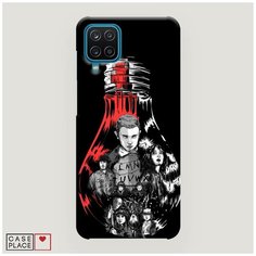 Чехол Пластиковый Samsung Galaxy A12 Черная лампочка Case Place