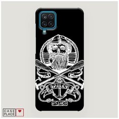 Чехол Пластиковый Samsung Galaxy A12 Тату моряк Case Place