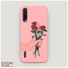Чехол Пластиковый Xiaomi Mi A3 Розы и нож Case Place
