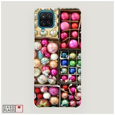 Чехол Пластиковый Samsung Galaxy A12 Елочные игрушки Case Place