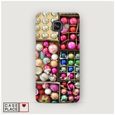 Чехол Пластиковый Samsung Galaxy A7 2016 Елочные игрушки Case Place