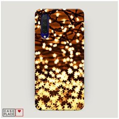 Чехол Пластиковый Xiaomi Mi CC9 Новогодняя гирлянда Case Place