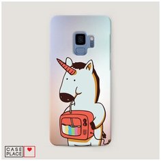 Чехол Пластиковый Samsung Galaxy S9 Единорог и телевизор Case Place