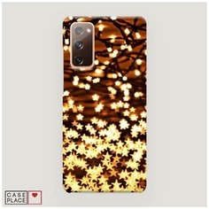 Чехол Пластиковый Samsung Galaxy S20 FE Новогодняя гирлянда Case Place