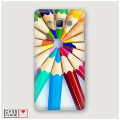 Чехол Пластиковый Samsung Galaxy A3 Цветные карандаши Case Place