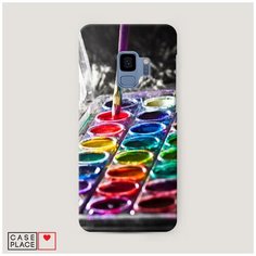 Чехол Пластиковый Samsung Galaxy S9 Палитра красок Case Place