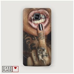 Чехол Пластиковый Samsung Galaxy A7 2016 Девушка с татуировками Case Place