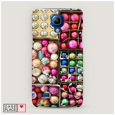 Чехол Пластиковый Samsung Galaxy S4 mini Елочные игрушки Case Place