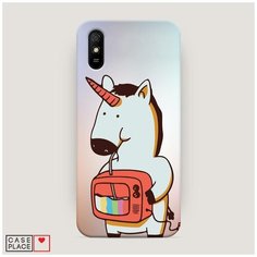 Чехол Пластиковый Xiaomi Redmi 9A Единорог и телевизор Case Place