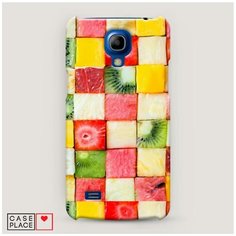 Чехол Пластиковый Samsung Galaxy S4 mini Фруктовые кубики Case Place