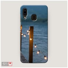 Чехол Пластиковый Samsung Galaxy A30 Гирлянды на причале Case Place