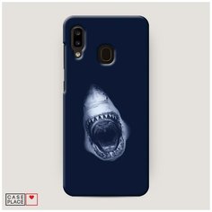 Чехол Пластиковый Samsung Galaxy A30 Пасть акулы Case Place