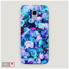 Чехол Пластиковый Samsung Galaxy J6 2018 Цветочный ковер Case Place