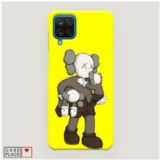 Чехол Пластиковый Samsung Galaxy A12 Кукла KAWS Case Place