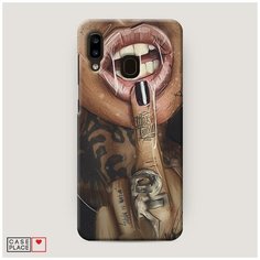 Чехол Пластиковый Samsung Galaxy A20 Девушка с татуировками Case Place