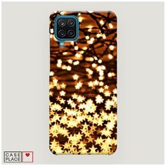 Чехол Пластиковый Samsung Galaxy A12 Новогодняя гирлянда Case Place