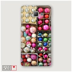 Чехол Пластиковый Samsung Galaxy A7 Елочные игрушки Case Place
