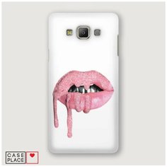 Чехол Пластиковый Samsung Galaxy A7 Потекший блеск на губах Case Place
