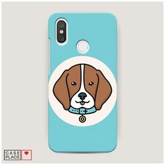 Чехол Пластиковый Xiaomi Mi 8 Собака в ошейнике Case Place