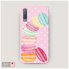 Чехол Пластиковый Samsung Galaxy A7 2018 Пирамидка макарони Case Place