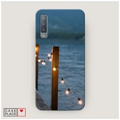 Чехол Пластиковый Samsung Galaxy A7 2018 Гирлянды на причале Case Place