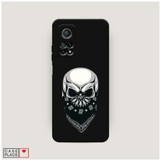 Матовый силиконовый чехол "Череп в маске" на Xiaomi Mi 10T / Сяоми Ми 10Т Case Place