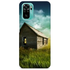 Пластиковый чехол "Домик в поле" на Xiaomi Redmi Note 10 / Сяоми Редми Нот 10 Case Place