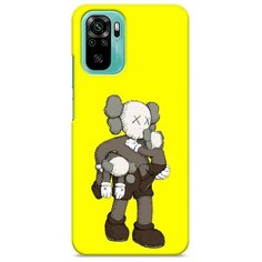 Пластиковый чехол "Кукла KAWS" на Xiaomi Redmi Note 10 / Сяоми Редми Нот 10 Case Place