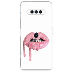 Силиконовый чехол "Потекший блеск на губах" на Xiaomi Black Shark 4 / Сяоми Блэк Шарк 4 Case Place