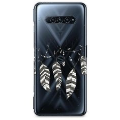 Силиконовый чехол "Гирлянда из перьев 3" на Xiaomi Black Shark 4 / Сяоми Блэк Шарк 4 Case Place